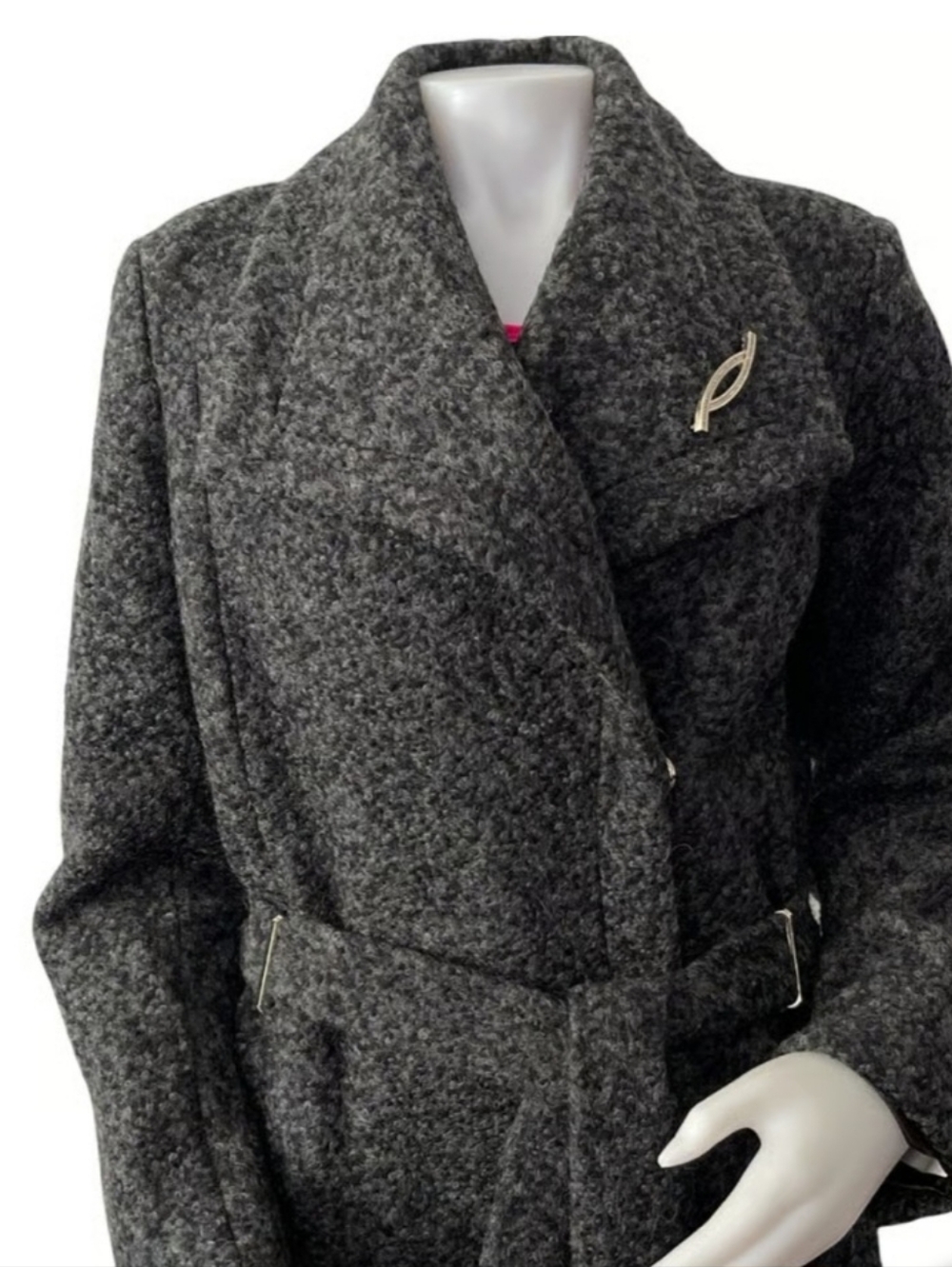 Ivanka Trump Gray Wool Coats & Jackets for Women Size 10